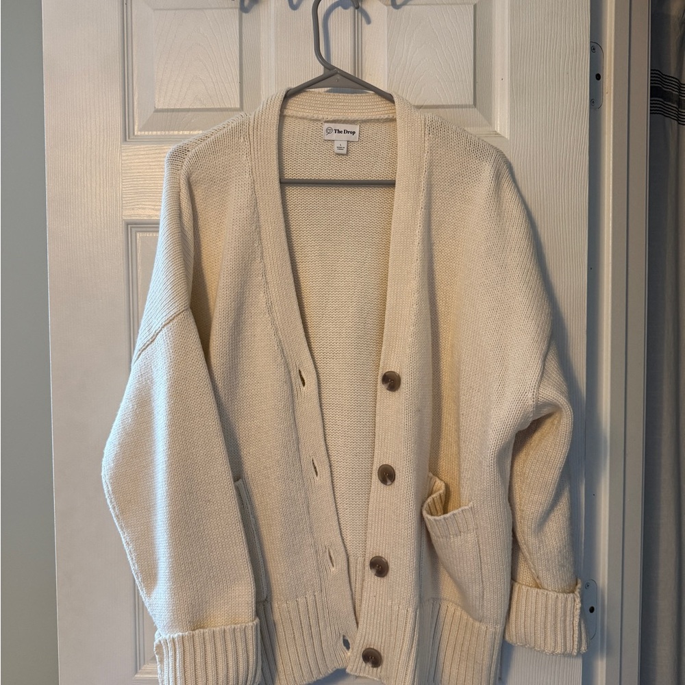 Cream Cardigan Sweater
